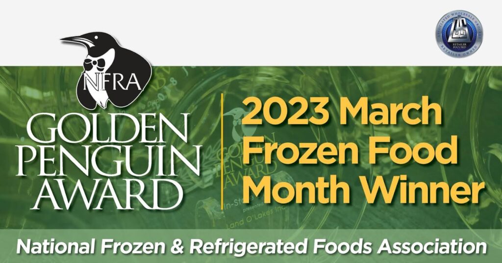 Golden Penguin Award - 2023 March Frozen Food Month Winner