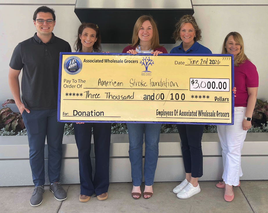 American Stroke Foundation Check Presentation